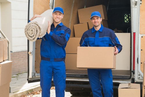 Furniture preparation and protection during a Canary Wharf house move