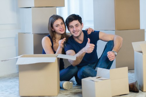 Commercial packing and unpacking support for Canary Wharf offices