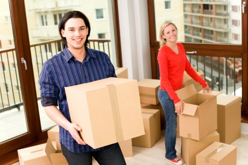 Charity donation items prepared after a property clearance
